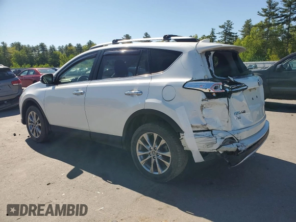 2016 Toyota RAV4 Limited z VIN JTMDFREV8GD177701, wystawiony jako Copart lot #57598425 z przebiegiem 59 225 mil mil oraz Szkoda całkowita • Salvage title. Historia ofert i sprzedaży dostępna na DreamBid. Obrazek 2.