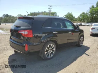 2014 Kia Sorento SX with VIN 5XYKWDA73EG540731, listed as a Copart auction lot 52941455 with 155,587 mi miles and Salvage title. Bid and sale history available at DreamBid. Image 3.