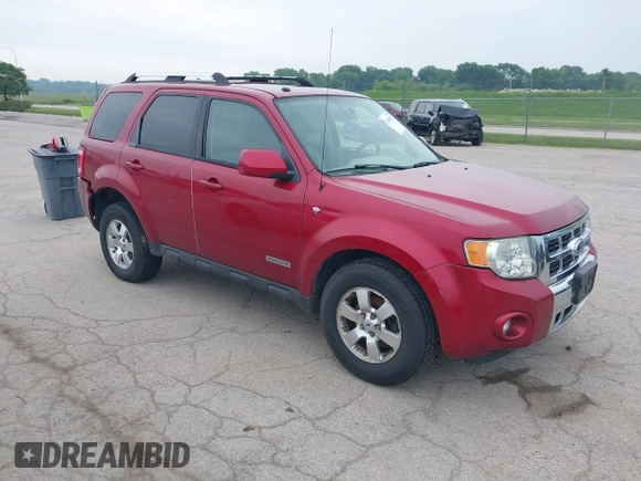 2008 Ford Escape Limited с VIN 1FMCU94178KE52807, выставлен на аукционе IAAI как лот 42345083 с пробегом 193 672 миль миль и . История ставок и продаж доступна на DreamBid. Изображение 1.