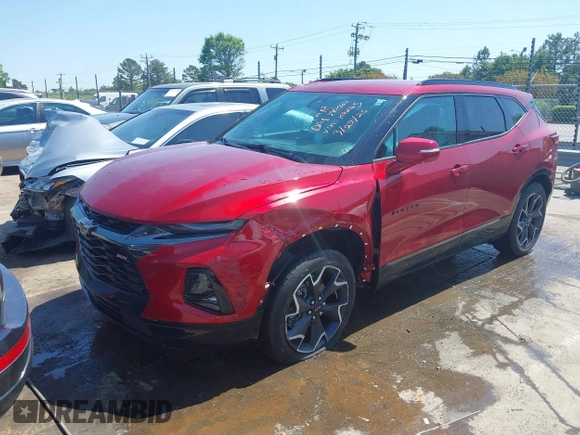 2022 Chevrolet Blazer RS z VIN 3GNKBERS7NS158265, wystawiony jako IAAI lot #42033744 z przebiegiem 60 893 mil mil oraz . Historia ofert i sprzedaży dostępna na DreamBid. Obrazek 18.