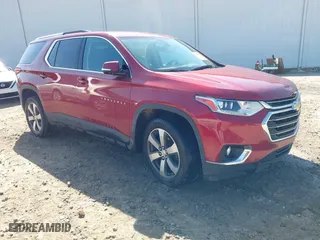 2018 Chevrolet Traverse LT Leather with VIN 1GNERHKW1JJ186565, listed as a IAAI auction lot 42023809 with 132,159 mi miles. Bid and sale history available at carsss.com. Image 1.