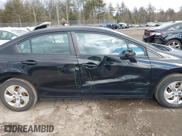 2014 Honda Civic LX with VIN 2HGFB2F53EH540188, listed as a IAAI auction lot 41741533 with 101,467 mi miles. Bid and sale history available at carsss.com. Image 13.
