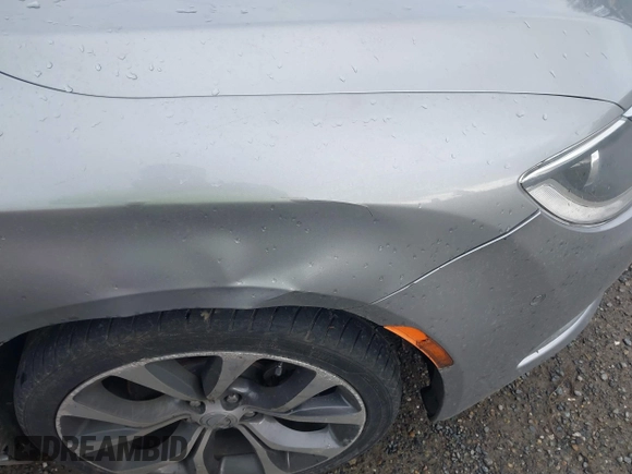 2015 Chrysler 200 C with VIN 1C3CCCCG5FN510455, listed as a IAAI auction lot 41601176 with 78,262 mi miles. Bid and sale history available at carsss.com. Image 12.