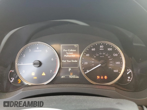 2020 Lexus IS 300 with VIN JTHAA1D21L5106126, listed as a Copart auction lot 78893234 with 9,243 mi miles and Salvage title. Bid and sale history available at DreamBid. Image 9.