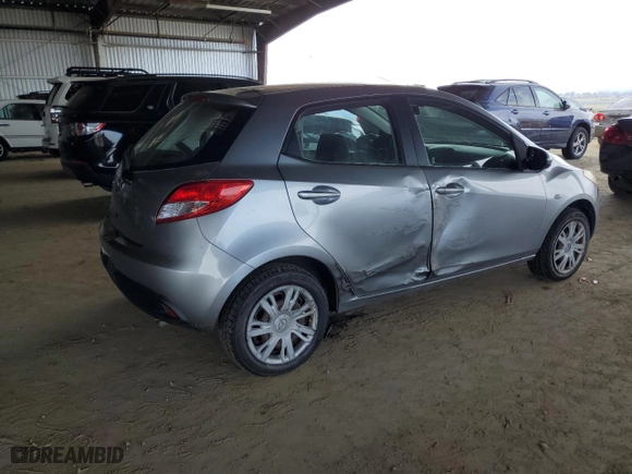 2013 Mazda Mazda2 Sport with VIN JM1DE1KZ5D0153225, listed as a Copart auction lot 50942555 with 105,958 mi miles and Salvage Title. Bid and sale history available at carsss.com. Image 3.