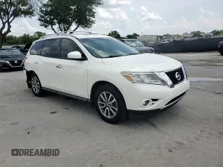 2015 Nissan Pathfinder SV with VIN 5N1AR2MN9FC712585, listed as a Copart auction lot 58863605 with 160,588 mi miles and Salvage title. Bid and sale history available at DreamBid. Image 14.