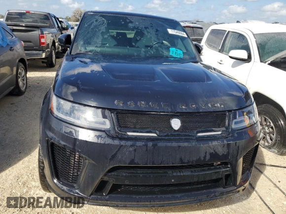 2021 Land Rover Range Rover Sport SVR with VIN SALWZ2RE5MA780919, listed as a Copart auction lot 77540064 with Not Provided miles and Salvage Title. Bid and sale history available at DreamBid. Image 5.