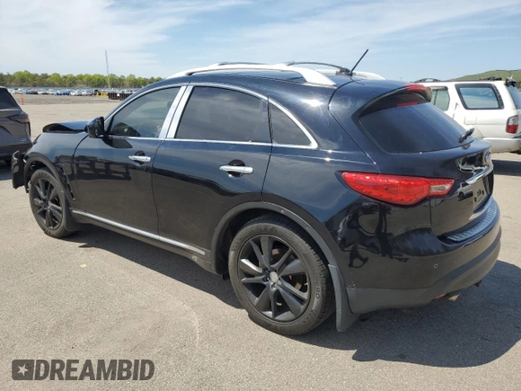 2013 Infiniti FX with VIN JN8CS1MW5DM170014, listed as a Copart auction lot 56195905 with 138,686 mi miles and Salvage title. Bid and sale history available at DreamBid. Image 2.