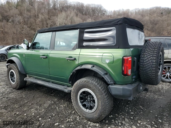 2022 Ford Bronco with VIN 1FMEE5DP0NLA81692, listed as a Copart auction lot 51936265 with 28,843 mi miles and Salvage Title. Bid and sale history available at carsss.com. Image 2.