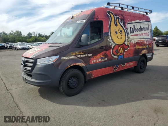 2021 Mercedes-Benz Sprinter Cargo Cargo with VIN W1Y40BHY2MT064354, listed as a Copart auction lot 59735044 with 55,248 mi miles and Salvage Title. Bid and sale history available at DreamBid. Image 1.