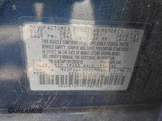2017 Nissan Sentra S z VIN 3N1AB7AP7HY380915, wystawiony jako IAAI lot #42082034 z przebiegiem 152 808 mil mil oraz . Historia ofert i sprzedaży dostępna na DreamBid. Obrazek 11.