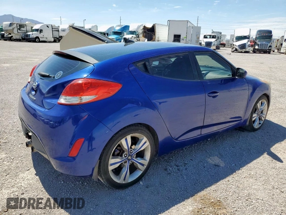 2013 Hyundai Veloster w/Red Int with VIN KMHTC6AD2DU150842, listed as a Copart auction lot 66378455 with 119,901 mi miles and Clean title. Bid and sale history available at DreamBid. Image 3.