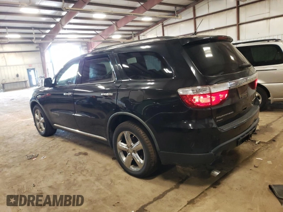 2011 Dodge Durango Citadel z VIN 1D4SE5GT2BC630842, wystawiony jako Copart lot #59531205 z przebiegiem 198 493 mil mil oraz Czysty tytuł • Clean title. Historia ofert i sprzedaży dostępna na DreamBid. Obrazek 2.