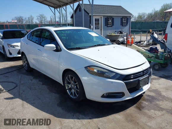 2014 Dodge Dart SXT with VIN 1C3CDFBB1ED926544, listed as a IAAI auction lot 41936321 with 82,897 mi miles. Bid and sale history available at carsss.com. Image 1.