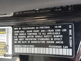 2009 Volkswagen Eos Komfort с VIN WVWBA71F99V016053, выставлен на аукционе Copart как лот 61002885 с пробегом 90 768 миль миль и Чистый • Clean title. История ставок и продаж доступна на DreamBid. Изображение 12.