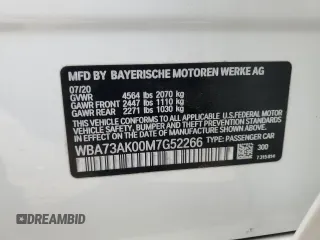 2021 BMW 2 Series 228i xDrive with VIN WBA73AK00M7G52266, listed as a Copart auction lot 87717915 with 63,575 mi miles and Salvage Title. Bid and sale history available at DreamBid. Image 14.