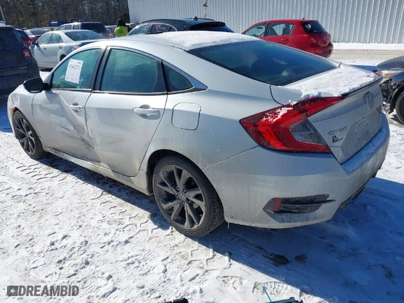 2019 Honda Civic Sedan Sport with VIN 2HGFC2F89KH601370, listed as a IAAI auction lot 41442273 with 48,420 mi miles. Bid and sale history available at carsss.com. Image 3.