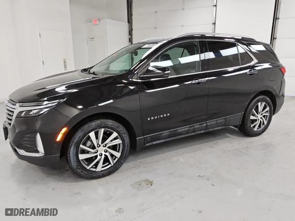 2022 Chevrolet Equinox Premier with VIN 2GNAXNEV9N6141172, listed as a Copart auction lot 88791755 with 52,391 mi miles and Clean Title. Bid and sale history available at carsss.com. Image 1.