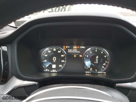 2019 Volvo XC60 R-Design with VIN LYV102RMXKB200217, listed as a Copart auction lot 86246964 with 75,414 mi miles and Salvage Title. Bid and sale history available at carsss.com. Image 9.