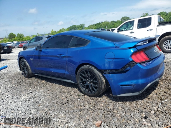 2018 Ford Mustang GT with VIN 1FA6P8CF8J5134060, listed as a Copart auction lot 56380195 with 101,111 mi miles and Salvage title. Bid and sale history available at DreamBid. Image 2.