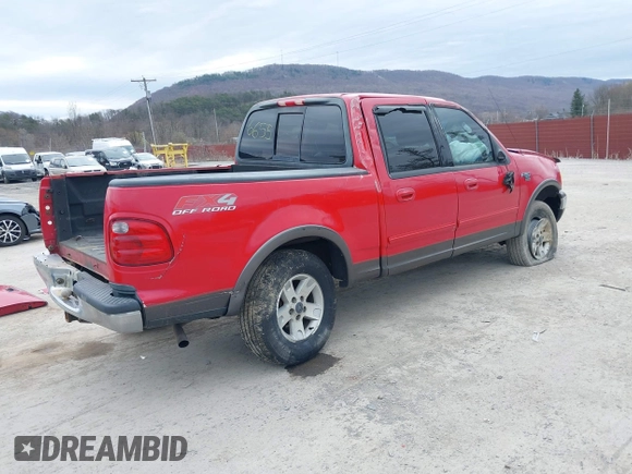 2002 Ford F-150 XLT with VIN 1FTRW08652KE36655, listed as a IAAI auction lot 41908256 with 1 mi miles. Bid and sale history available at carsss.com. Image 4.