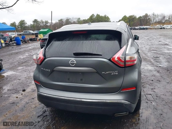 2015 Nissan Murano SV with VIN 5N1AZ2MH6FN258164, listed as a IAAI auction lot 41956754 with 84,614 mi miles. Bid and sale history available at carsss.com. Image 16.