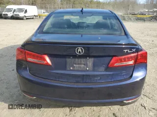 2018 Acura TLX w/Technology Pkg with VIN 19UUB1F58JA010048, listed as a Copart auction lot 46677505 with 70,642 mi miles and Salvage Title. Bid and sale history available at carsss.com. Image 6.