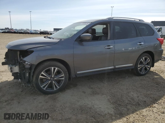 2020 Nissan Pathfinder Platinum with VIN 5N1DR2DM6LC635299, listed as a Copart auction lot 50606625 with 0 mi miles and Non Repairable. Bid and sale history available at carsss.com. Image 1.