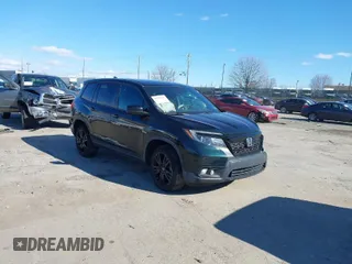 2019 Honda Passport Sport with VIN 5FNYF8H25KB008038, listed as a IAAI auction lot 41587557 with 66,731 mi miles. Bid and sale history available at carsss.com. Image 1.