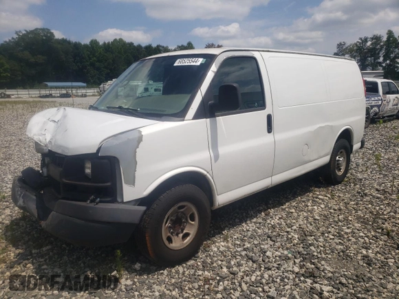 2010 Chevrolet Express Cargo with VIN 1GCZGFBA0A1107010, listed as a Copart auction lot 68525544 with 183,399 mi miles and Salvage title. Bid and sale history available at DreamBid. Image 1.