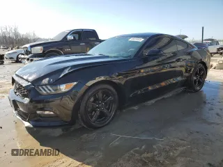 2017 Ford Mustang V6 with VIN 1FA6P8AM1H5346441, listed as a Copart auction lot 48424455 with 99,669 mi miles and Salvage Title. Bid and sale history available at carsss.com. Image 1.