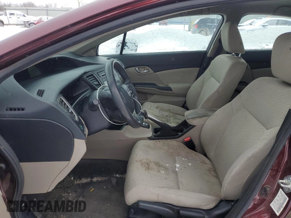 2014 Honda Civic Sedan LX with VIN 19XFB2F56EE057966, listed as a Copart auction lot 87998545 with 127,879 mi miles and Salvage Title. Bid and sale history available at carsss.com. Image 7.