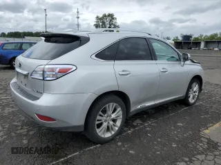 2010 Lexus RX 450h with VIN JTJBC1BA2A2022273, listed as a Copart auction lot 57465834 with 105,515 mi miles and Salvage Title. Bid and sale history available at DreamBid. Image 3.