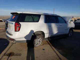 2023 Chevrolet Suburban Premier with VIN 1GNSCFKD6PR356047, listed as a Copart auction lot 38493804 with 14,808 mi miles and . Bid and sale history available at DreamBid. Image 3.