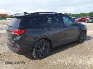2024 Chevrolet Equinox RS z VIN 3GNAXMEG9RL102384, wystawiony jako Copart lot #60825265 z przebiegiem 21 718 mil mil oraz Szkoda całkowita • Salvage title. Historia ofert i sprzedaży dostępna na DreamBid. Obrazek 3.