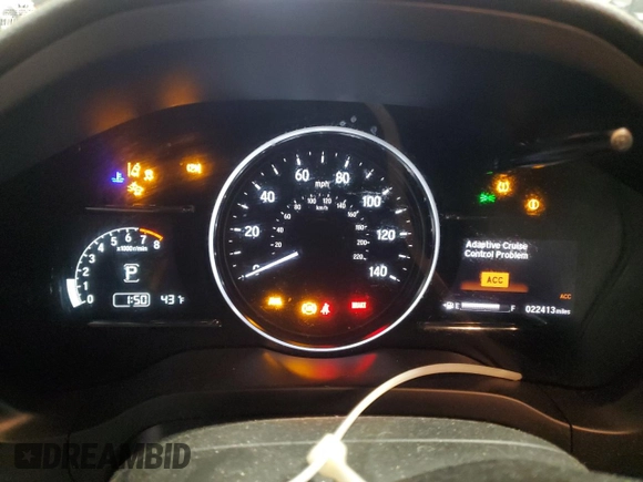 2019 Honda HR-V EX-L with VIN 3CZRU6H77KM730160, listed as a Copart auction lot 47661255 with 22,413 mi miles and Salvage Title. Bid and sale history available at carsss.com. Image 9.