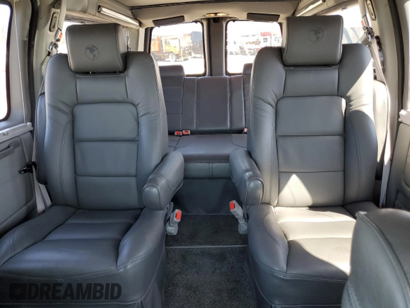 2011 GMC Savana Cargo Van YF7 Upfitter with VIN 1GDS7DC40B1115667, listed as a Copart auction lot 49587835 with 128,296 mi miles and Salvage Title. Bid and sale history available at carsss.com. Image 10.