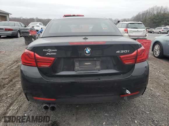 2018 BMW 4 Series 430i xDrive with VIN WBA4Z3C52JEA31741, listed as a Copart auction lot 83832124 with 46,386 mi miles and Salvage Title. Bid and sale history available at DreamBid. Image 6.