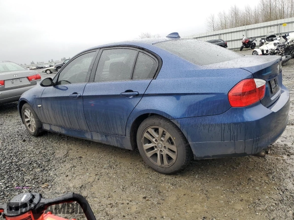 2006 BMW 3 Series 325xi with VIN WBAVD13526KV08214, listed as a Copart auction lot 50054715 with 162,946 mi miles and Salvage Title. Bid and sale history available at carsss.com. Image 2.