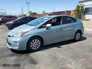 2012 Toyota Prius Plug-In with VIN JTDKN3DP6C3008187, listed as a Copart auction lot 50958975 with 196,857 mi miles and Salvage Title. Bid and sale history available at carsss.com. Image 1.