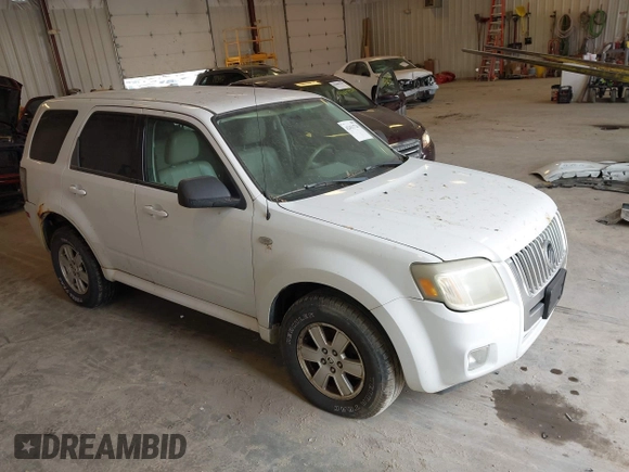 2008 Mercury Mariner with VIN 4M2CU91158KJ33778, listed as a IAAI auction lot 42411724 with 168,359 mi miles and . Bid and sale history available at DreamBid. Image 1.