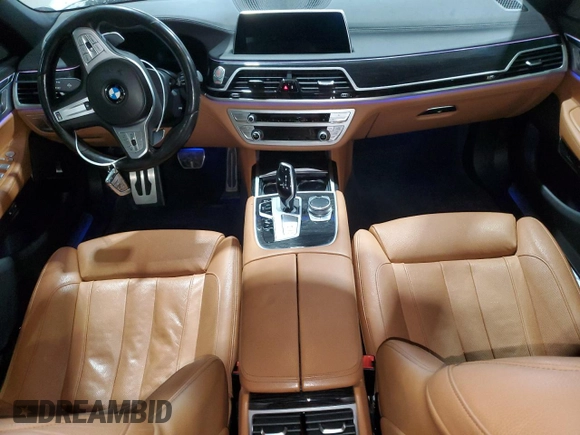 2020 BMW 7 Series 740i with VIN WBA7T2C00LCD61647, listed as a Copart auction lot 48110735 with 72,365 mi miles and Non repairable. Bid and sale history available at DreamBid. Image 8.
