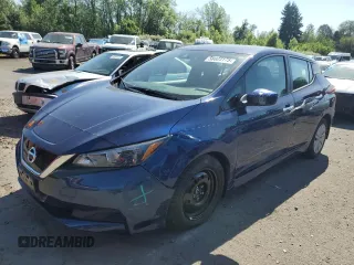 2022 Nissan LEAF S with VIN 1N4AZ1BV5NC555711, listed as a Copart auction lot 58823175 with 14,664 mi miles and Salvage title. Bid and sale history available at DreamBid. Image 1.