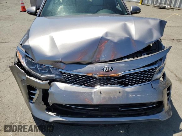 2017 Kia Optima SX Limited with VIN 5XXGV4L26HG138933, listed as a Copart auction lot 55078945 with 53,175 mi miles and Salvage title. Bid and sale history available at DreamBid. Image 11.