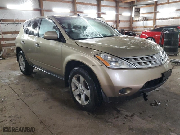 2005 Nissan Murano SL with VIN JN8AZ08T25W328845, listed as a Copart auction lot 44156405 with 218,757 mi miles and Salvage Title. Bid and sale history available at carsss.com. Image 4.
