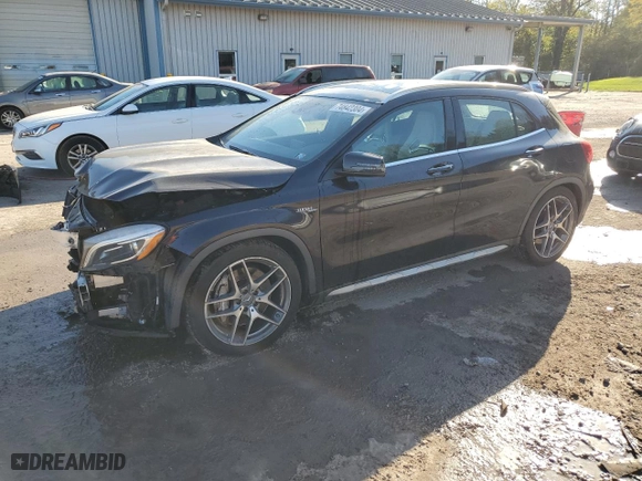 2015 Mercedes-Benz GLA-Class GLA 45 AMG with VIN WDDTG5CB1FJ158455, listed as a Copart auction lot 74842304 with NaN miles and Salvage Title. Bid and sale history available at carsss.com. Image 1.