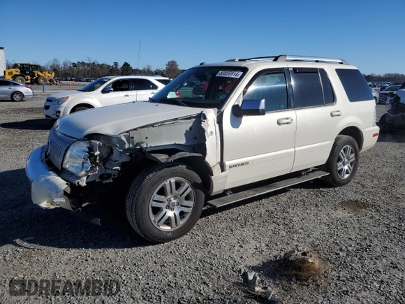 2008 Mercury Mountaineer Premier with VIN 4M2EU38828UJ05689, listed as a Copart auction lot 83856914 with 184,404 mi miles and Salvage Title. Bid and sale history available at carsss.com. Image 1.
