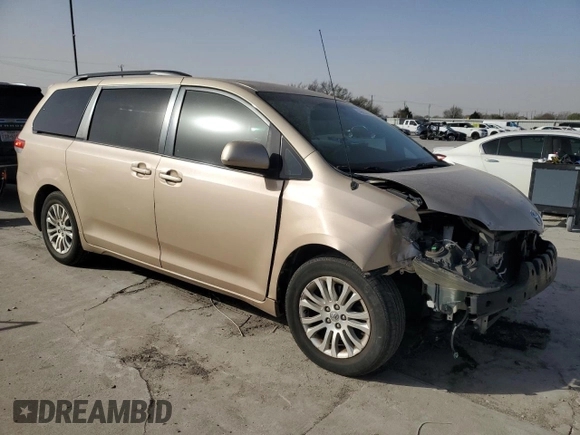2011 Toyota Sienna XLE AAS with VIN 5TDYK3DC2BS174574, listed as a Copart auction lot 49635645 with 217,374 mi miles and Salvage Title. Bid and sale history available at carsss.com. Image 4.