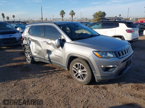 2019 Jeep Compass Altitude with VIN 3C4NJCBB0KT743606, listed as a IAAI auction lot 41468490 with 57,787 mi miles and . Bid and sale history available at DreamBid. Image 1.