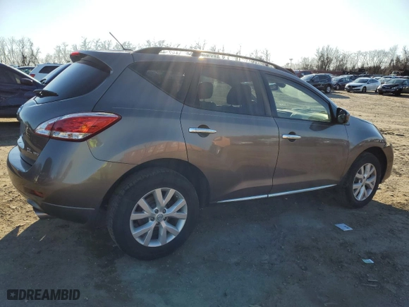 2011 Nissan Murano SL with VIN JN8AZ1MW4BW159672, listed as a Copart auction lot 45765885 with 157,390 mi miles and Salvage Title. Bid and sale history available at carsss.com. Image 3.